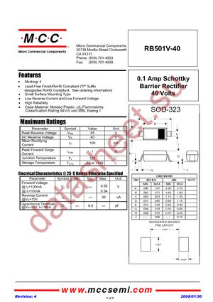 RB501V-40-TP datasheet  